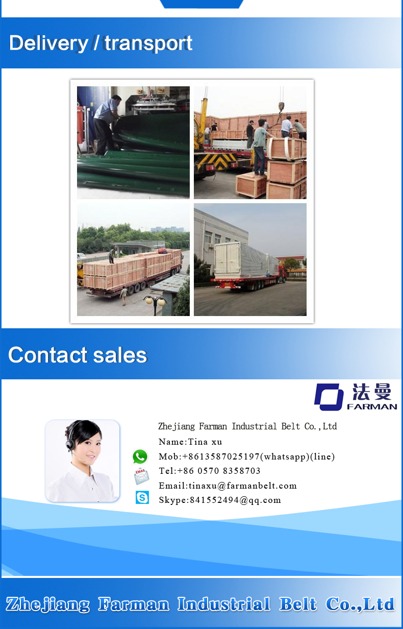 PVC/PU Rough or Smooth Surface Food Grade Conveyor Belt for Dough Pita Bread Paste