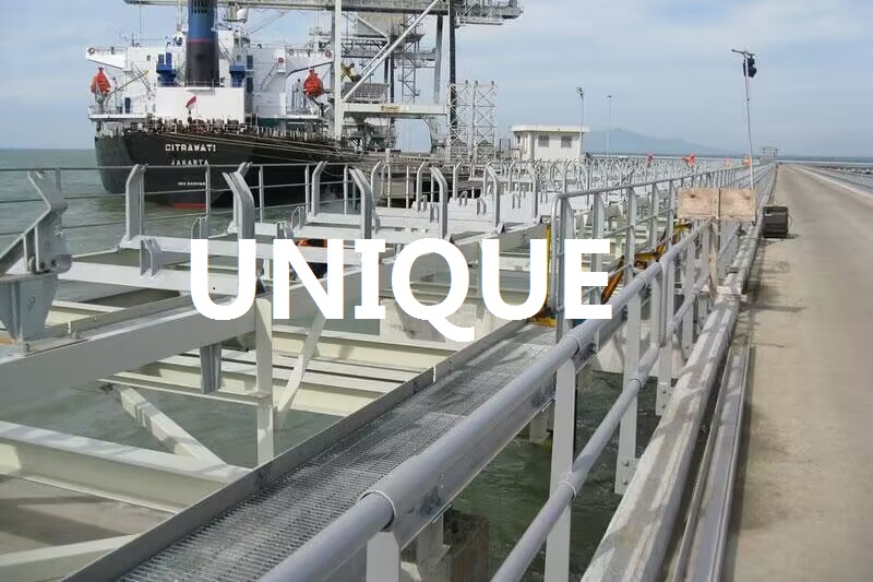 Large Inclined Belt Conveyor in Energy &amp; Mining Plant