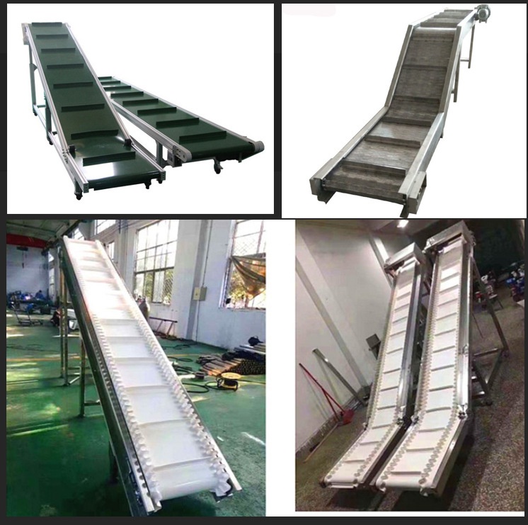 Incline Height Lifter Hopper PVC Conveyor Belt