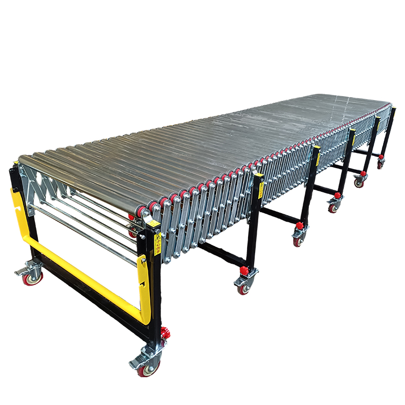 Flexible Powered Roller Conveyor Roller Track Conveyor Airport Non Power Roller Conveyor Belt
