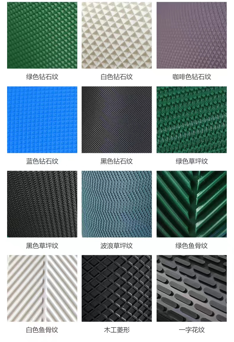 HEZI Black Blue Green PVC Wear-Resistant Heat-Resistant Conveyor Belt for Food Industry with Cutting Service Model 100