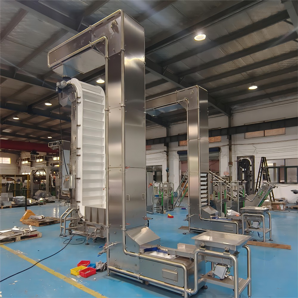 Stainless Steel Bucket Horizontal Conveyor Z Type Food Grade Elevator For Snacks Factory Price New Adjustable Anti-Static