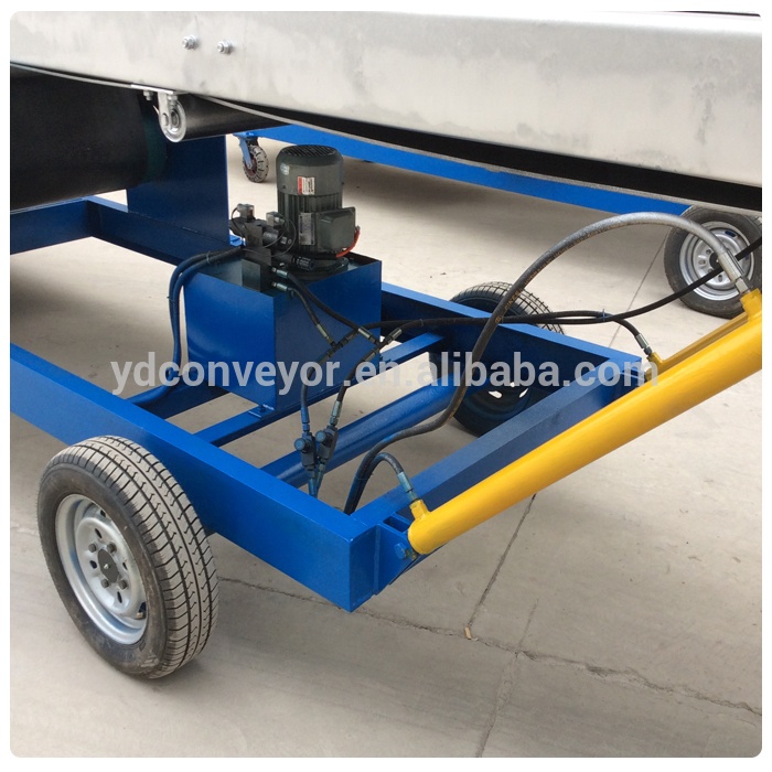 Mobile Sawdust Belt Conveyor With Hopper Price