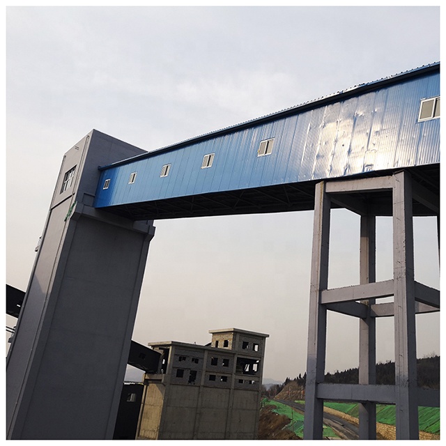 Industrial Long Distance 100m Electric Belt Conveyor For Mining Cleated Belt Conveyor