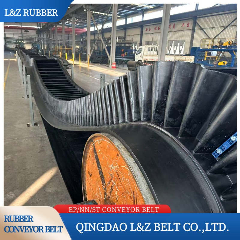 China Factroy Direct Supply Large Angle Sidewall Conveyor Belt Steel Cord Xoe Rigid Fabric Base Belt Corrugated Endless Conveyor Belt