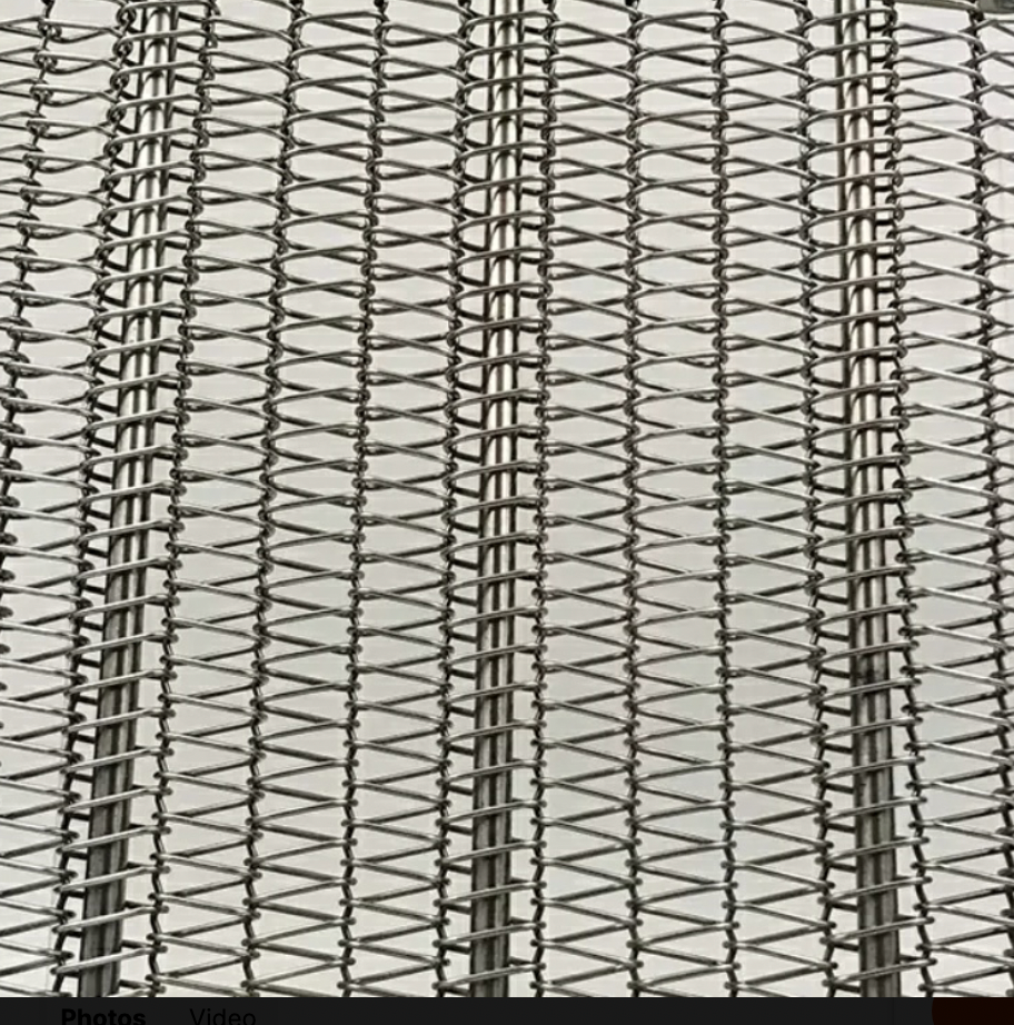 Stainless Steel Chain Mail Wire Mesh Conveyor Belt -Specialized for Instant Noodle Making Machines