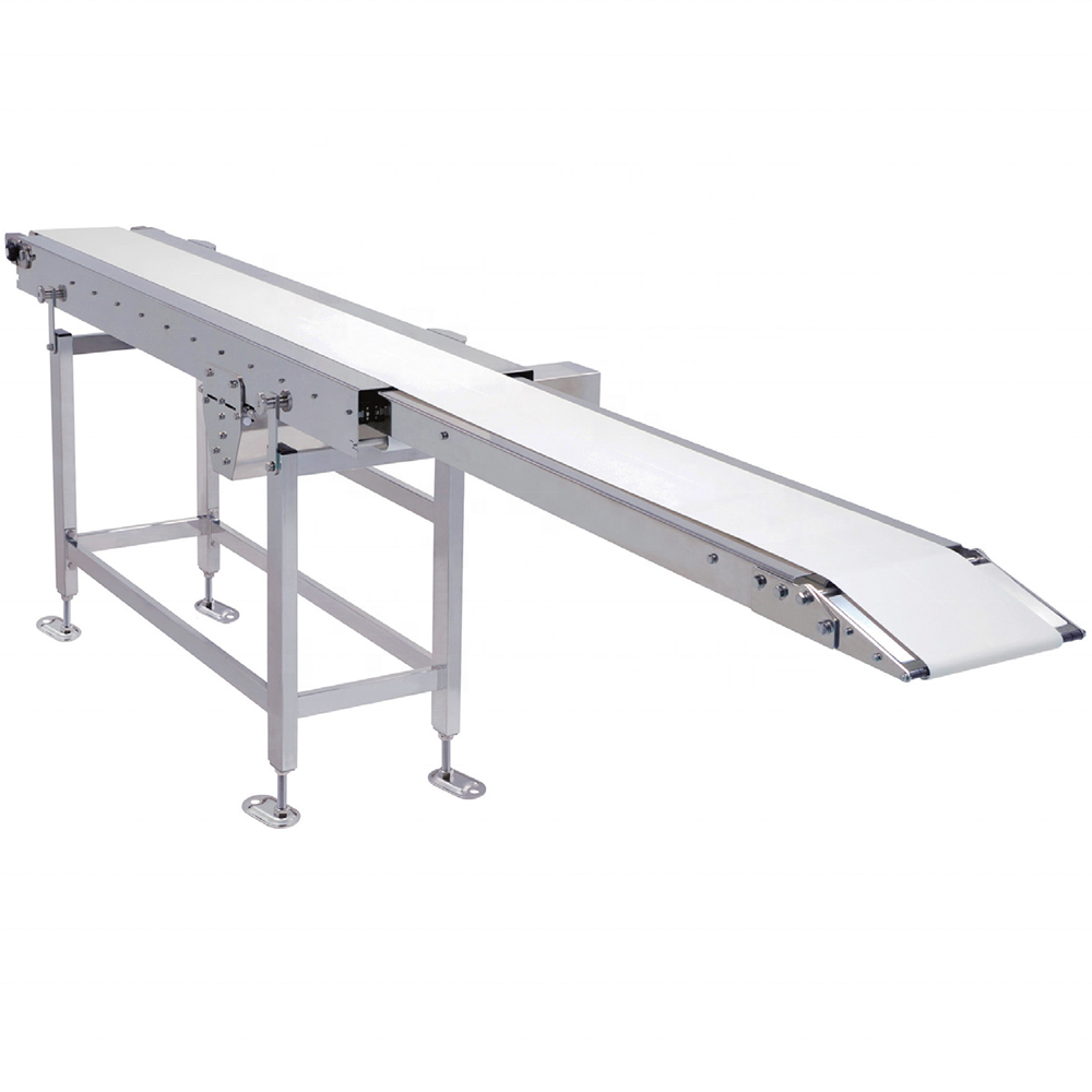 Automatic Telescopic Food Grade Stainless Steel Belt Conveyor For Sorting And Branching