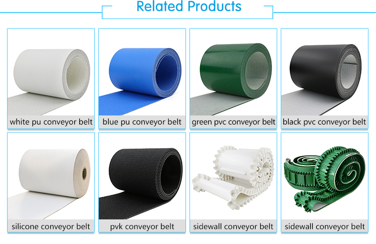 High Quality Blue Pu Conveyor Belt Food Industry Heat Resistant Conveyor Belt