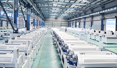 Roller coating machine area