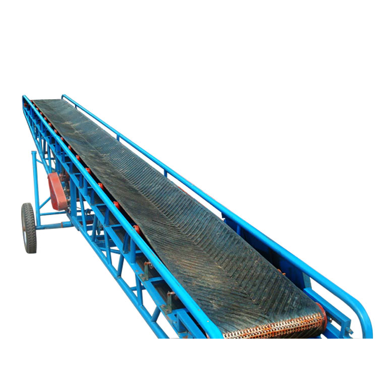 Rubber Belt Conveyor System Low Price Conveyor Belt For 50kg 25 Kg 100kgs Bags Cartons For Truck Loading And Unloading