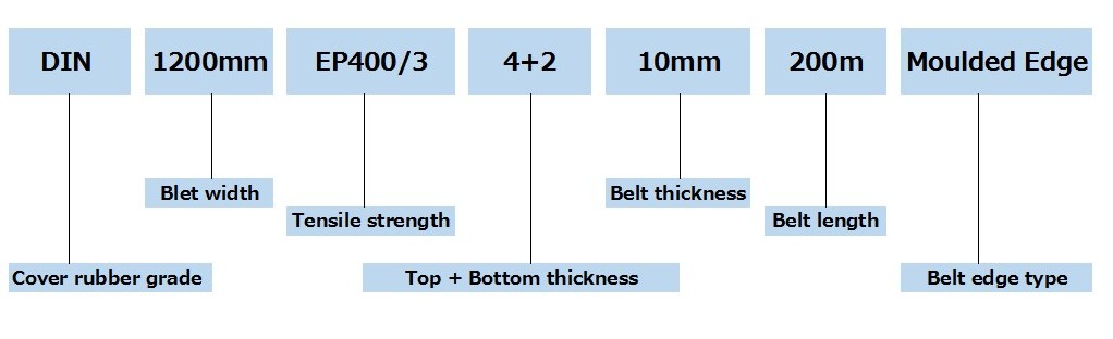 Conveyor Belt Specification Diagram
