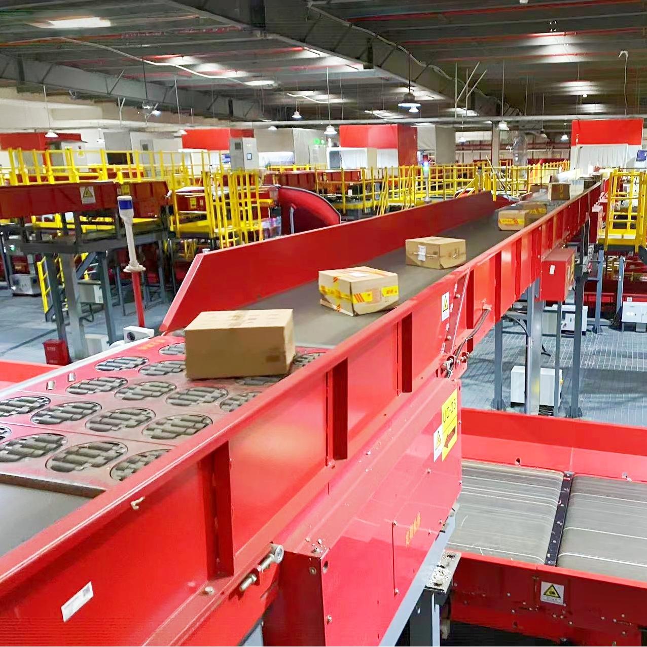 Luhui Sorting Parcel Belt Letter Handler Machine Modular Conveyor Wheel Sorter Package Conveyors Logistics Equipment