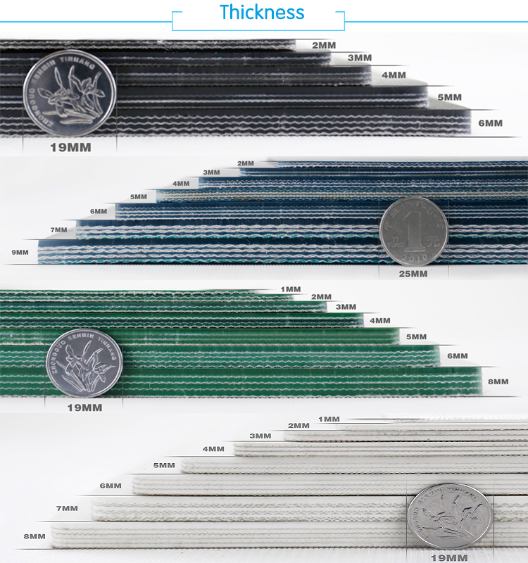 Smooth Surface Green PVC Farm Conveyor Belt/agricultural Conveyor Belts