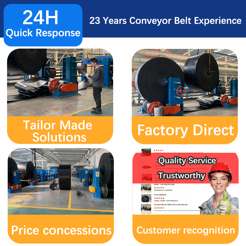 Factory Price Durable Heat Resistant Rubber &amp; Nylon Conveyor Belt with Flame Retardant for Mining &amp; Restaurant Industry