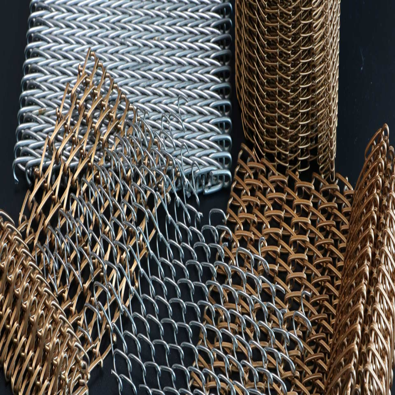 Stainless Steel Woven Knitted Wire Mesh Conveyor Belt Spiral Design High Temperature Corrosion Resistance Welding/Cutting