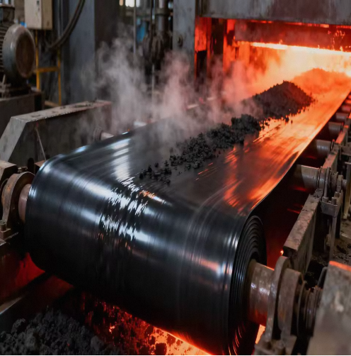 Wear Resistant Heat Resistant Oil Resistant Rubber Conveyor Belt with Easy Clean Customizable Size