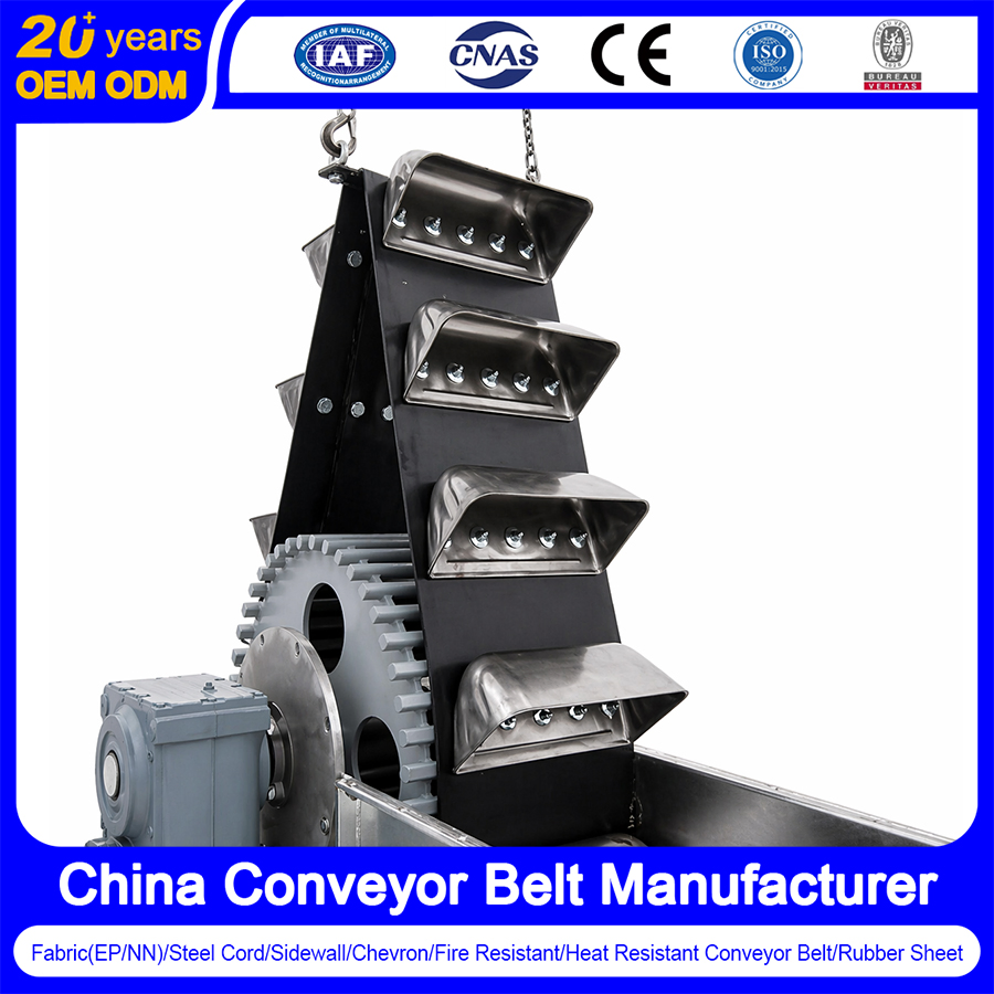 Fabric/Steel Cord/Chevron/Corrugated Sidewall/Rubber/Pipe/Bucket Rubber Conveyor Belt for Metallurgy/Power/Energy/Chemical/Fertilizer/Building Materials/Grain