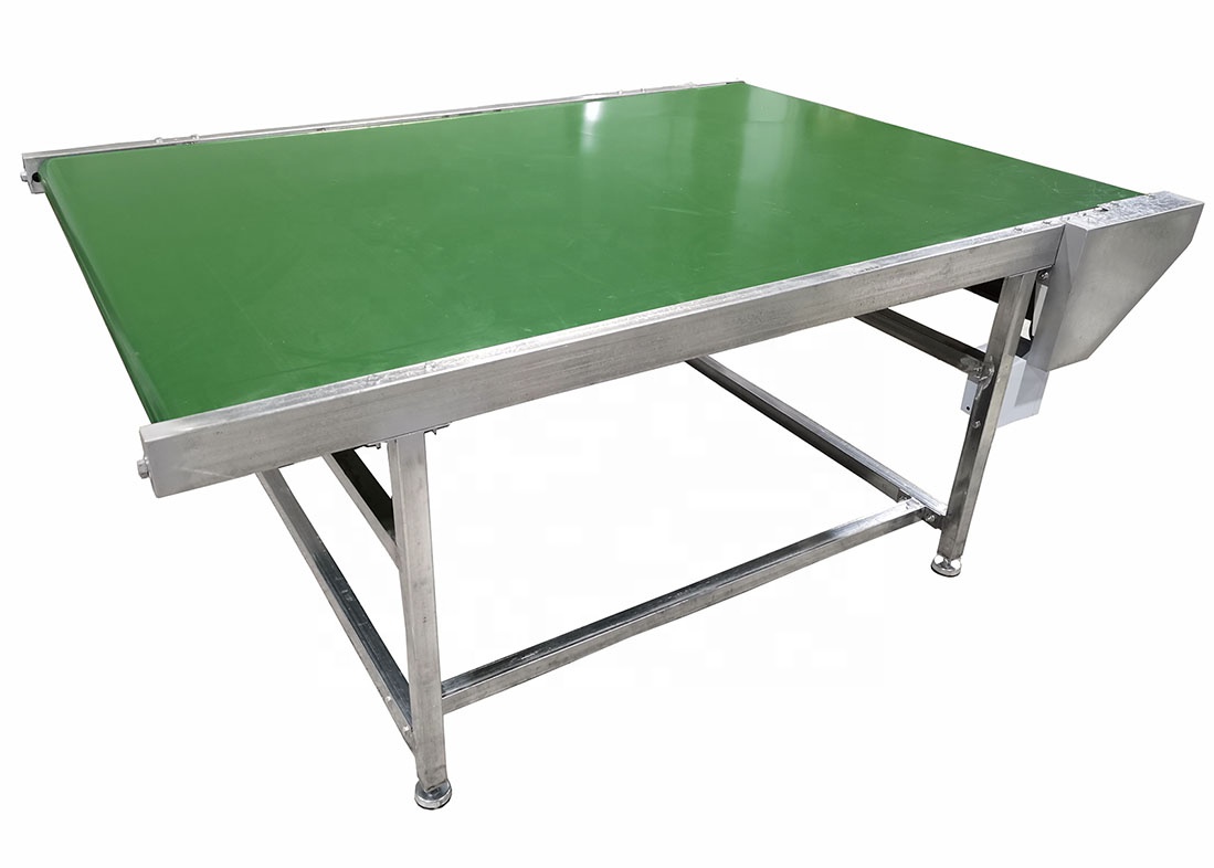 Pvc Conveyor Belt Green Portable Mini PVC Cargo Conveyors for Warehouse and Retail Industries Industrial Use Belt Transporting