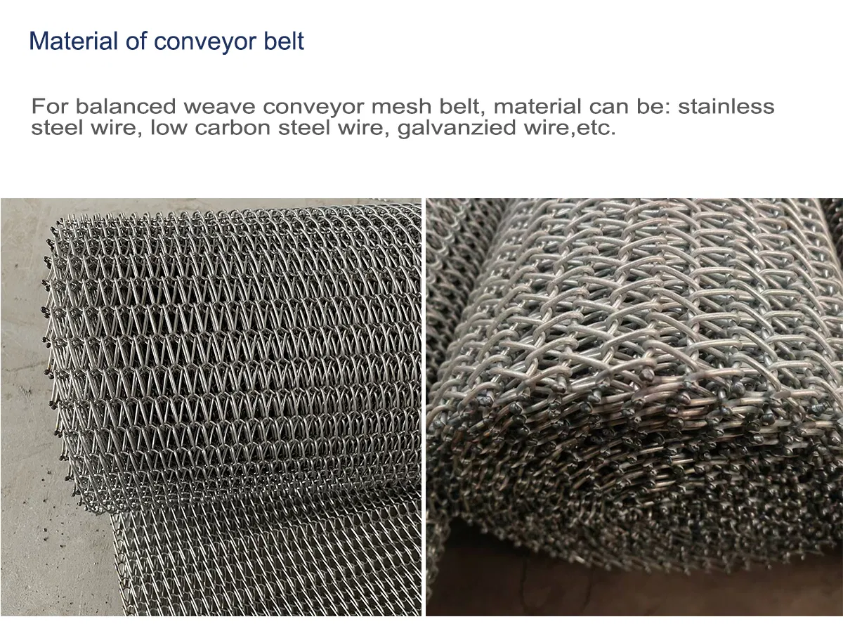 304 Stainless Steel Mesh Belt Chain Type Metal Chain Rod Driven Conveyor Belt with U Chain Sidewall