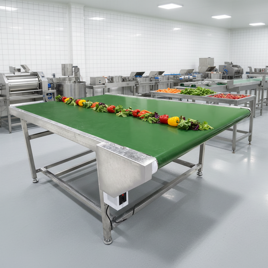 Pvc Conveyor Belt Green Portable Mini PVC Cargo Conveyors for Warehouse and Retail Industries Industrial Use Belt Transporting