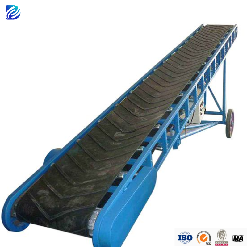 Radial Stacker Mobile Loading High Traction Adjustable Height Design Conveyor Belt System Heavy Duty Belt Conveyor