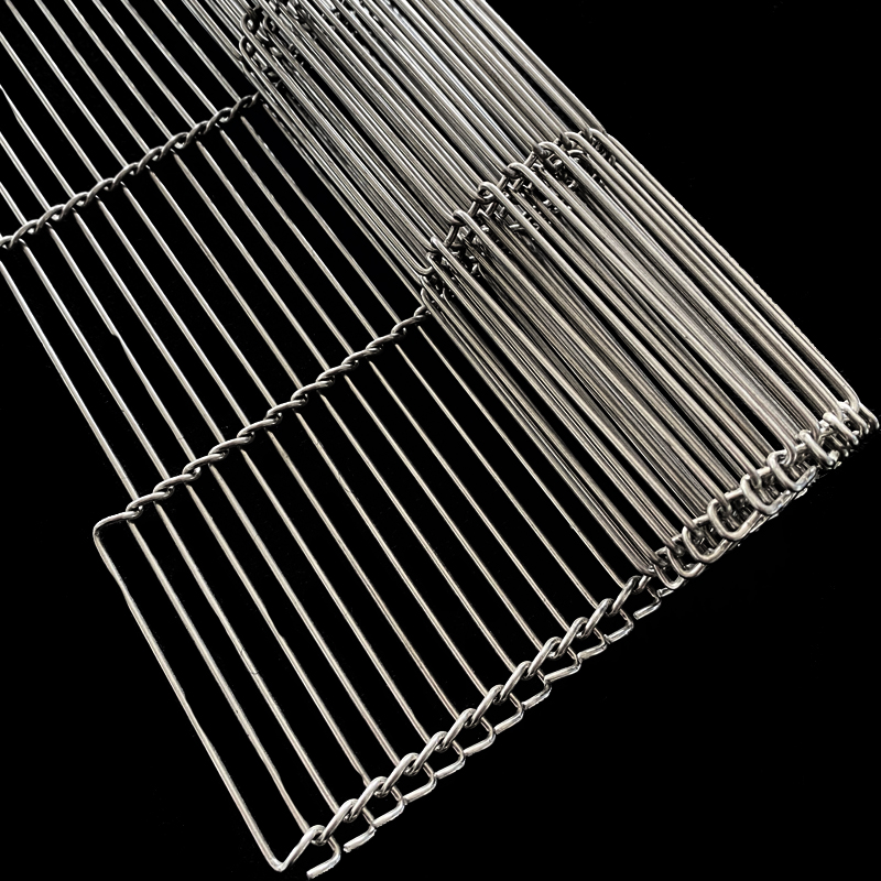 High Temperature Stainless Steel Sus304 Wire Mesh Belt Conveyor / Pizza Oven Wire Mesh Belt Conveyor