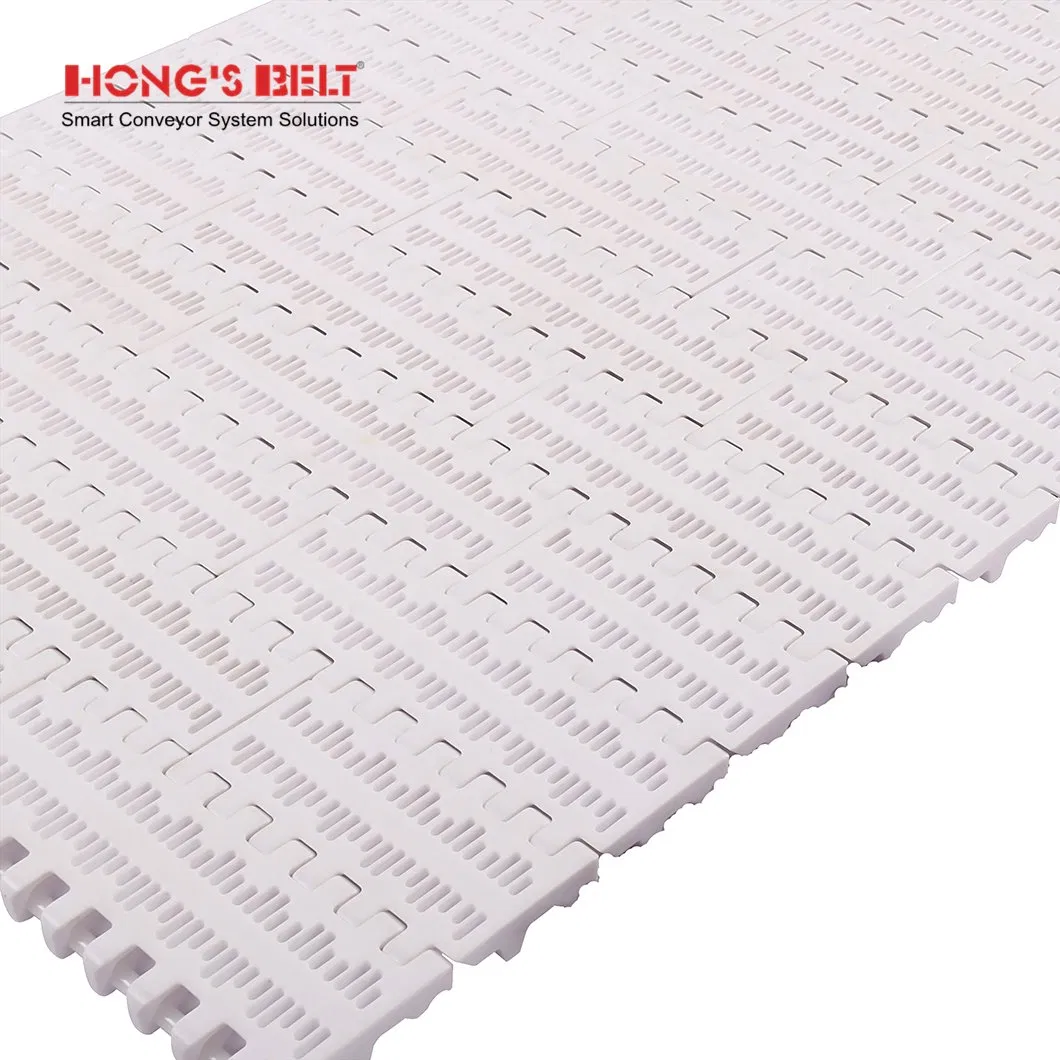 Hongsbelt Conveyor Components Modular Conveyor Belts Plastic for Intralox Series 800 Perforated Flat Top