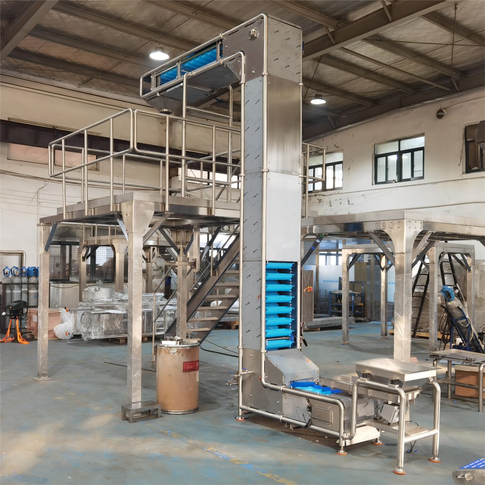 Stainless Steel Bucket Horizontal Conveyor Z Type Food Grade Elevator For Snacks Factory Price New Adjustable Anti-Static