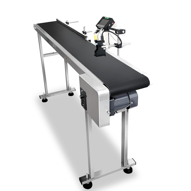 Stainless Steel Conveyor Belt 1.5m Rubber Belt Conveyor Used For Continuous Inkjet Printers