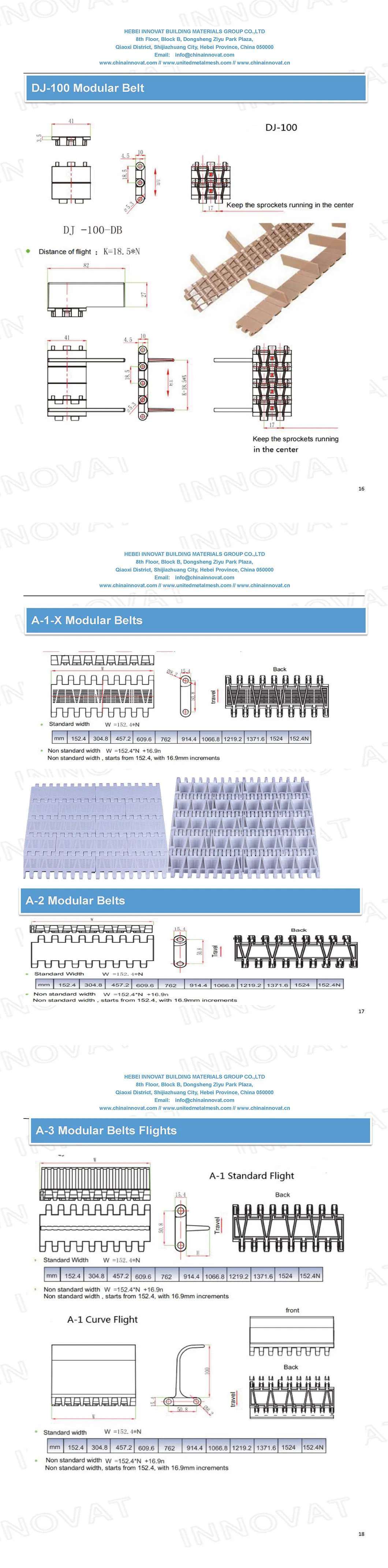 Plastic Modular Belt Detailed 3