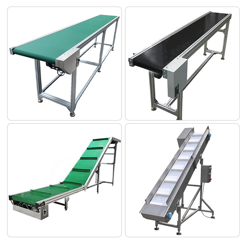 Mobile Electric Conveyor Belt System With Rubber Belt And Bearing Core PVC PU Industrial Belt Conveyor