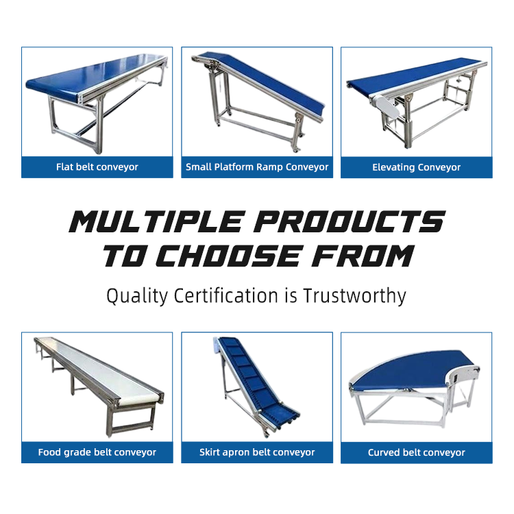 Food Grade Light Duty Belt Conveyor, Stainless Steel Anti-Static FDA Approved