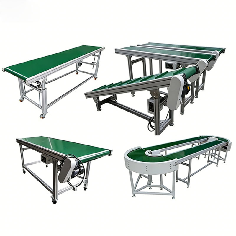 High Quality Adjustable Belt Conveyor Small Assembly Line Flat Conveying Machine New
