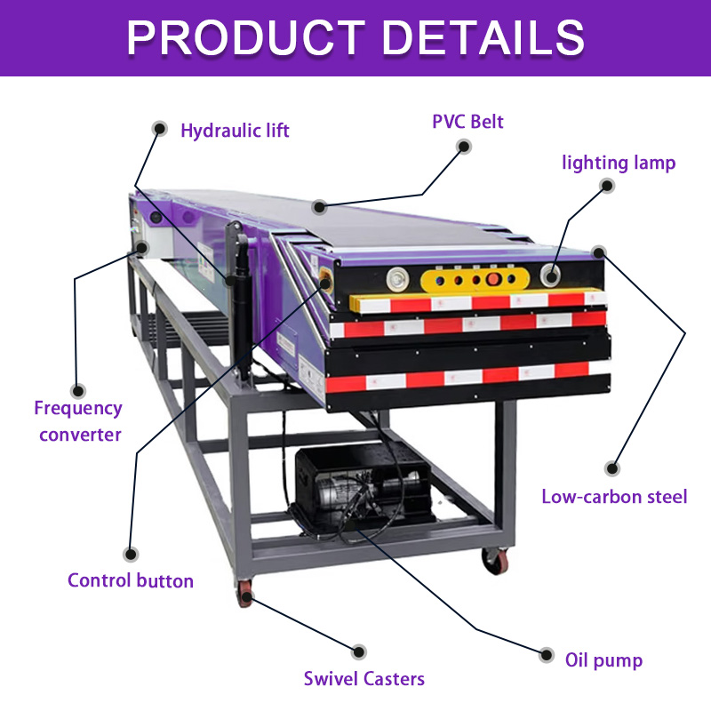 Mobile Adjustable Industrial Conveyor System for Bulk Material Handling Telescopic Belt Conveyor