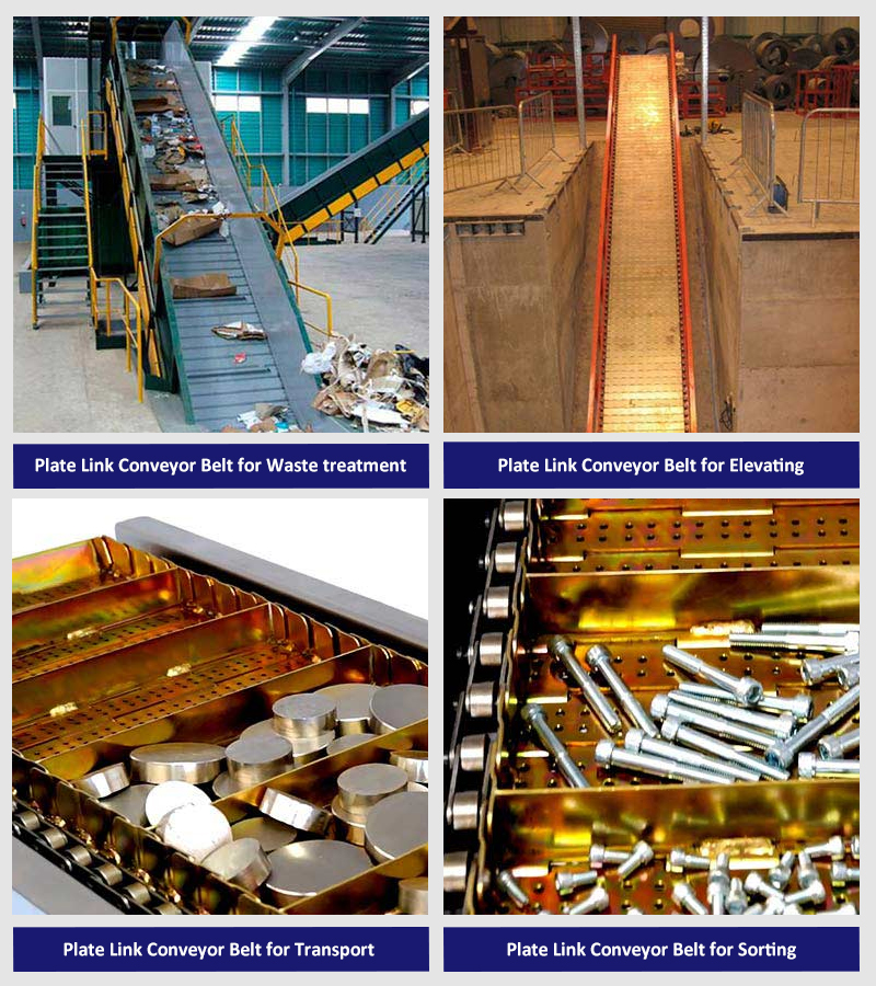 Metal Plate Link Conveyor Belt Applications