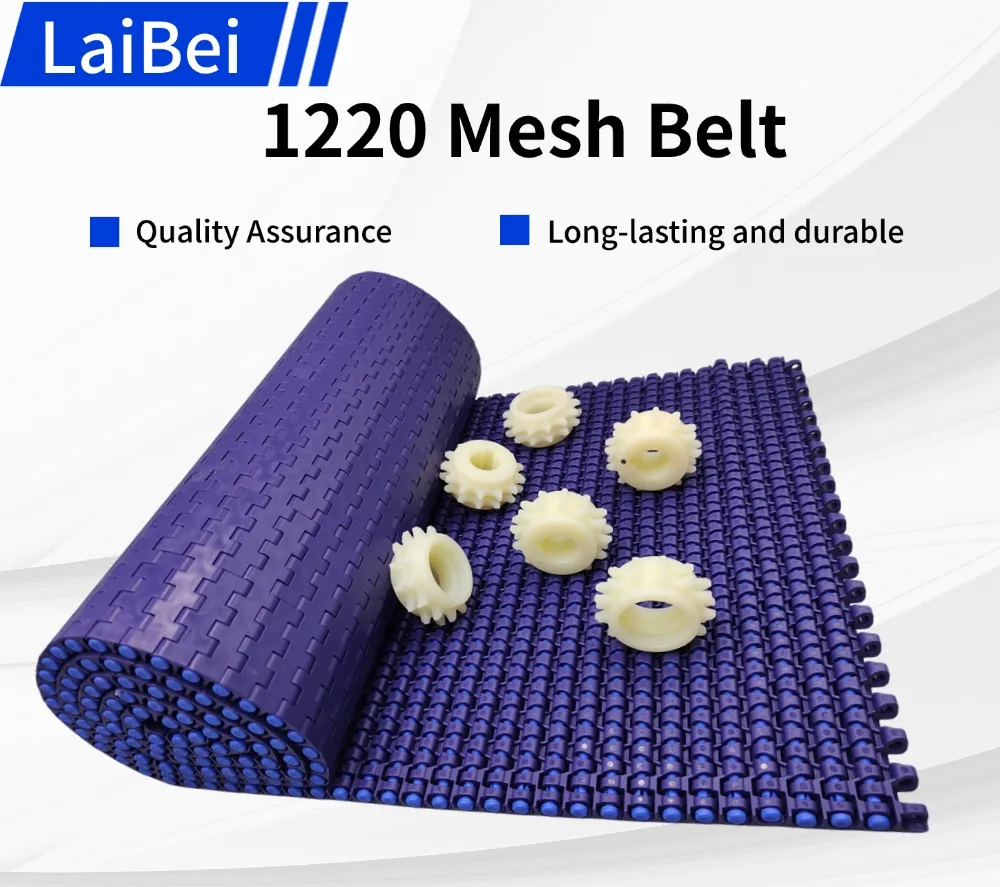 Modular System Conveyor Belt M1220 Plastic High-Temperature Resistant Food-Grade Mesh Belt