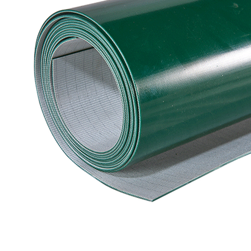 Green 1- 12mm Thickness Automatic Transmission Industrial PVC Conveyor Belt
