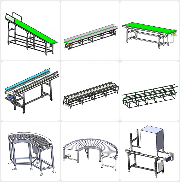 Conveyor with caster configuration