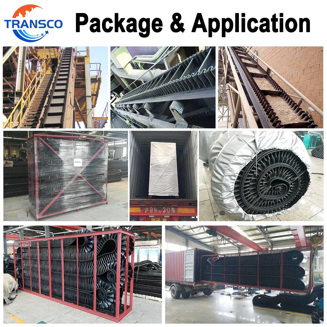 High Performance Corrugated Sidewall Conveyor Belt for Steep Angle Bulk Material Handling