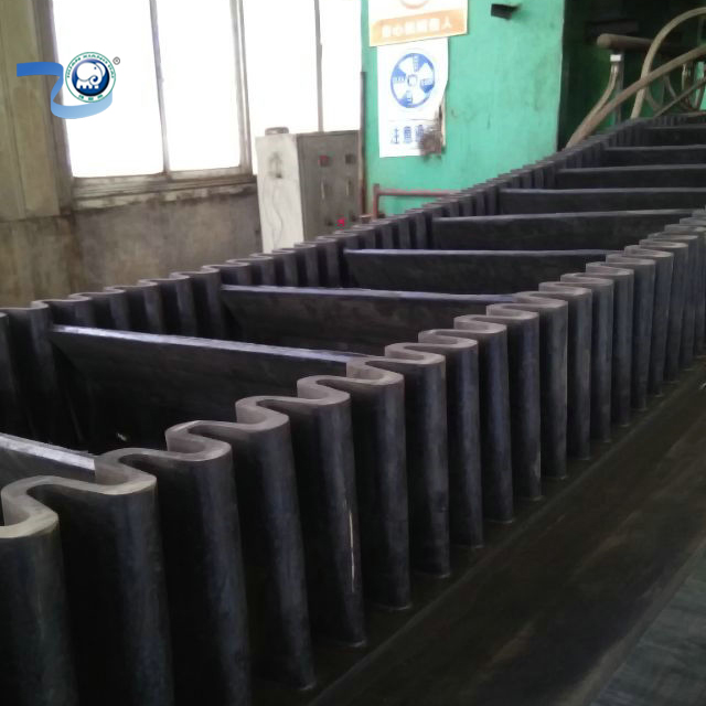 Skirt Side Wall Corrugated Cleated Belts Sidewall Conveyor Belt for Mining Work
