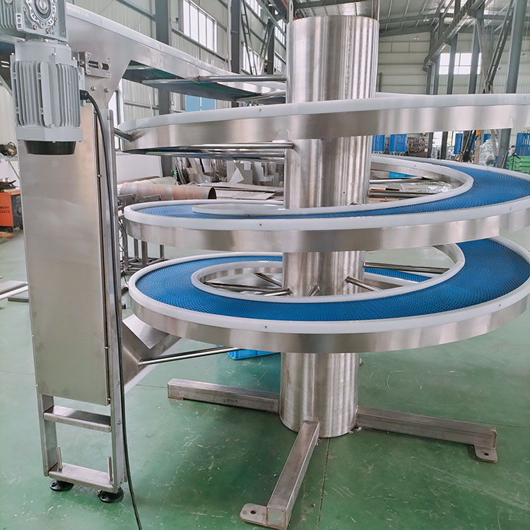 Modular belt spiral conveyor