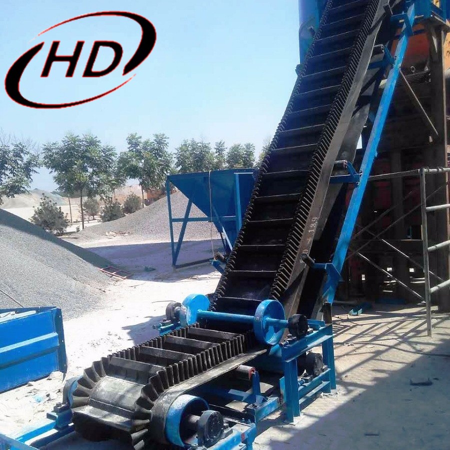 Cleated &amp; Side Walls / Inclined Sidewalls Belts Conveyor for Bulk Materials