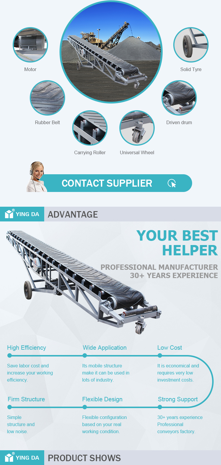 Mobile Sawdust Belt Conveyor With Hopper Price