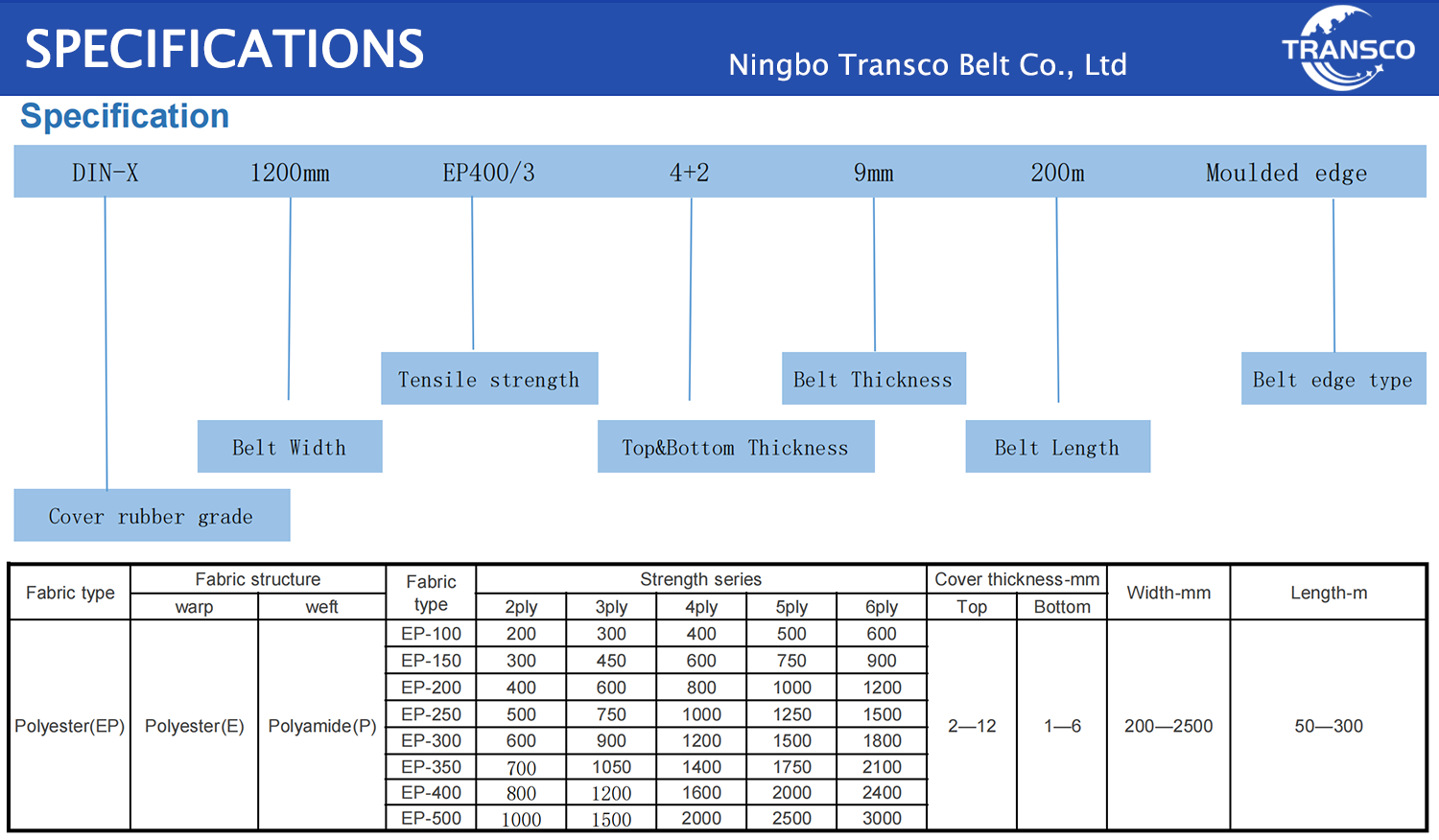 Specification Tables Divider