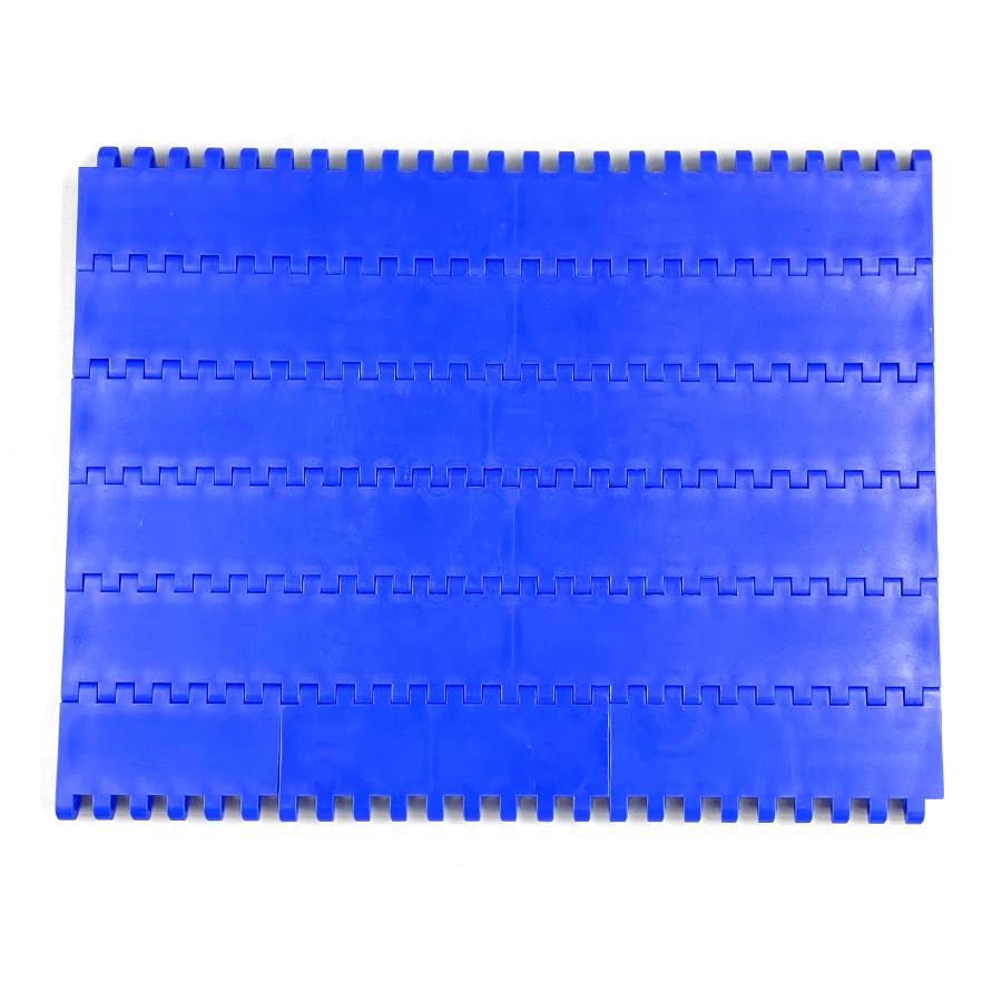 Food Grade Factory Direct Wholesale POM Blue Series 800 Flat Top Modular Plastic Conveyor Belt For Industries Conveying