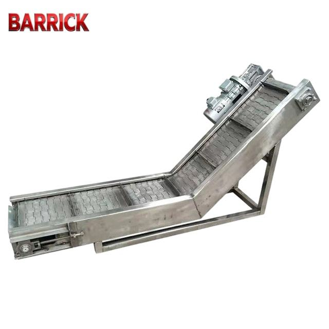 Stainless Steel Bucket Elevator Conveyor With Interchangeable Modular Belt Units Customizable For Food Industry Transportation