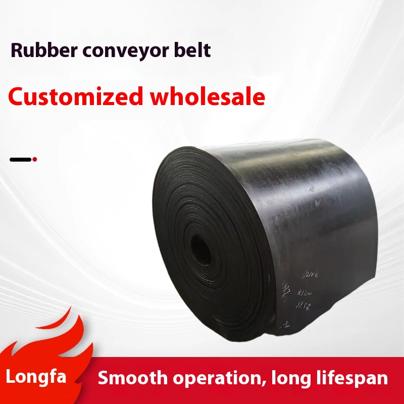 Manufacturers Supply Oil- Acid- Alkali-resistant Rubber Conveyor Belt Wear-Resistant Ageing-Resistant For Climbing Applications