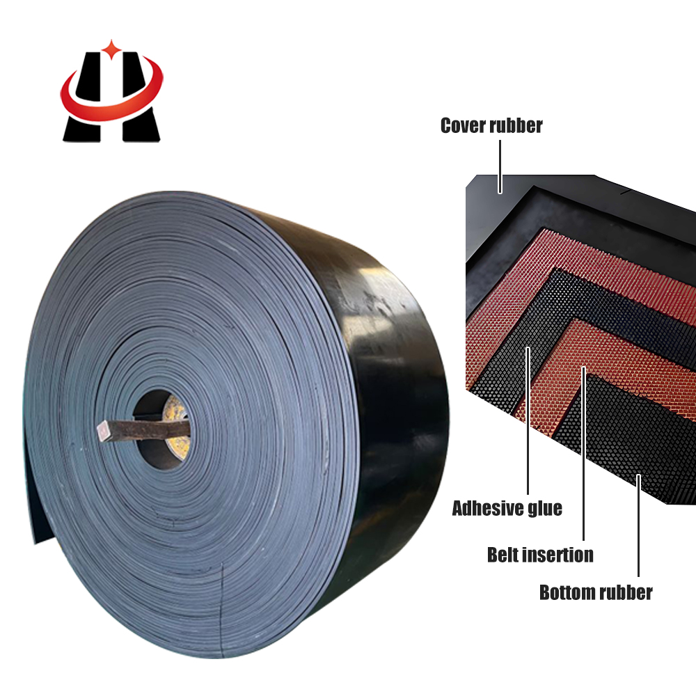 Port Shipping Heavy Duty Belt for Bulk Materials Conveyor Belt Machine Firewood Conveyor Rubber Belts