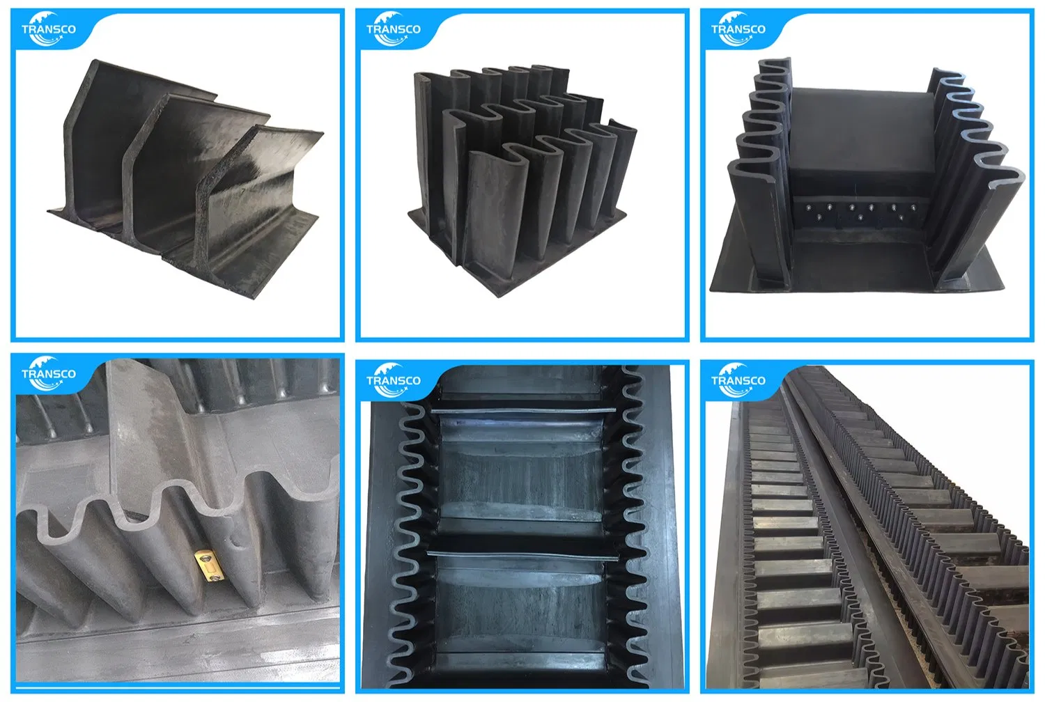 High Performance Corrugated Sidewall Conveyor Belt for Steep Angle Bulk Material Handling