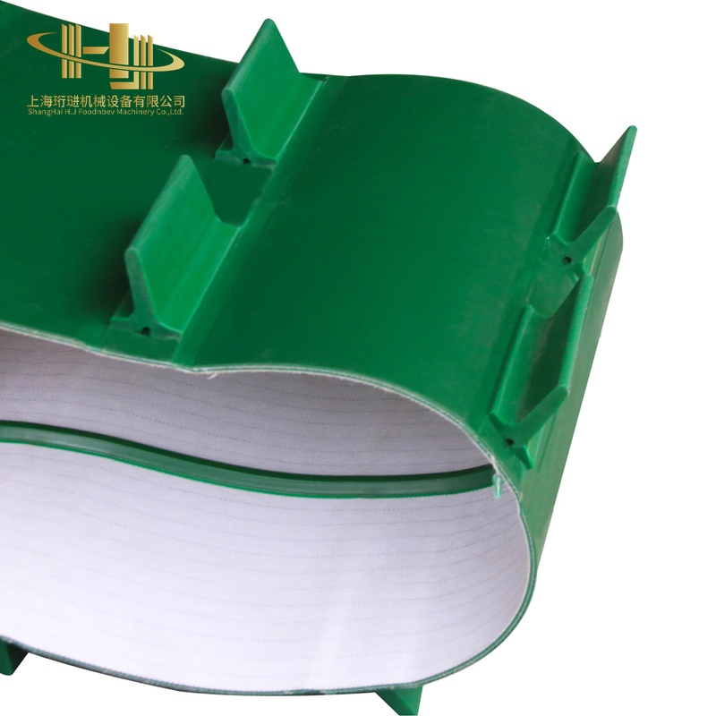 PVC Surface Smooth Flat Grain Conveyor Belt with Baffle and Sidewall High-Capacity Easy-to-Clean Hygiene